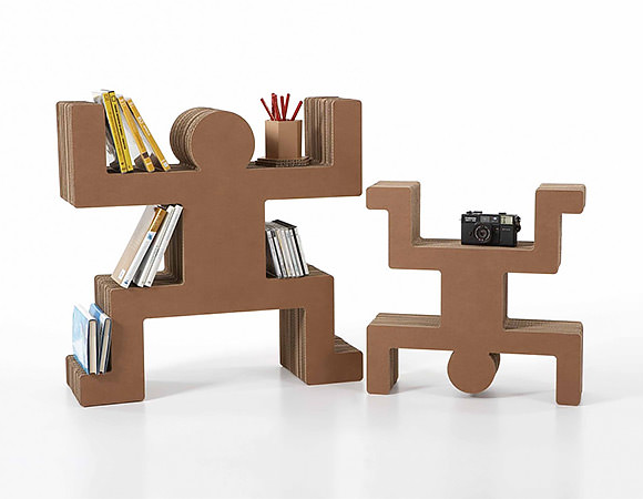 Spanky Cardboard Shelving for Kids