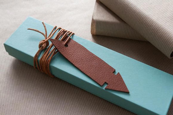 Family Craft Challenge Finalist: Leather Gift Tag (vote for your favorite project!)