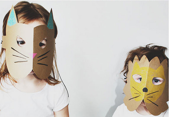 10 DIY Cardboard & Paper Masks for Halloween | Handmade Charlotte