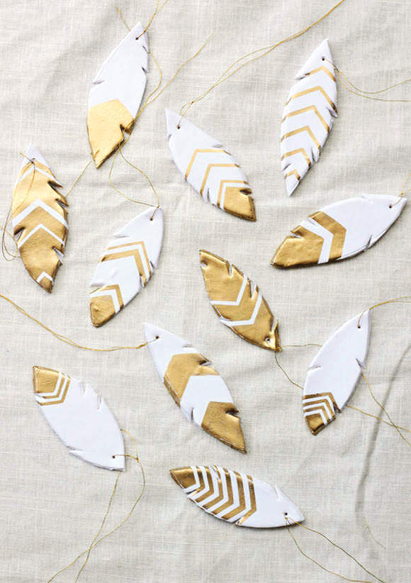 DIY Clay Feathers