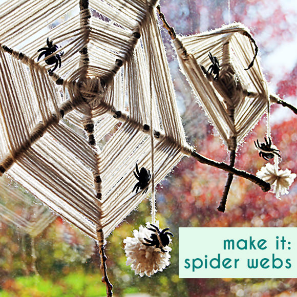 DIY Sticks and Twine Spiderweb