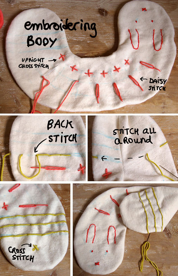 DIY Embroidered Travel PIllow