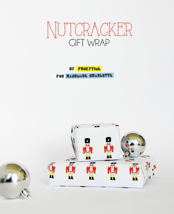 DIY Nutcracker Gift Wrap