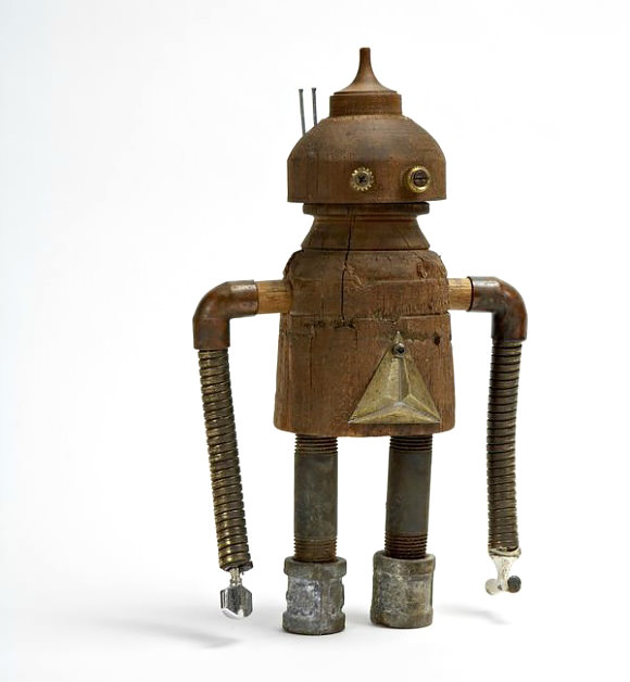 Robot Made From Found Objects by Shawn Murenbeeld