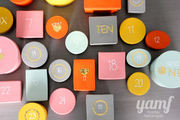DIY Colorful Advent Calendar