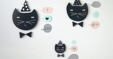 Speechless Cats (DIY Chalkboard Cats & Speech Bubbles)