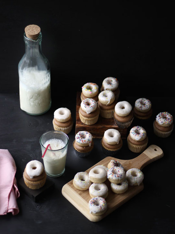 DIY Coffee Doughnut Cupcakes