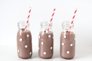 DIY Polka Dot Hot Cocoa Bottles