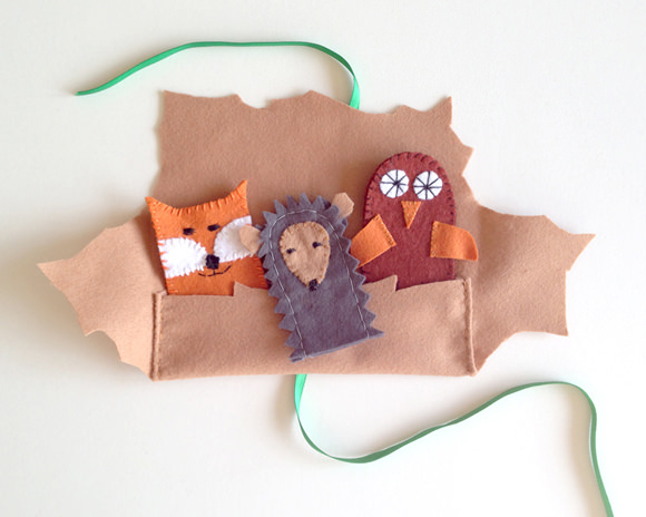 DIY Forest Friends Finger Puppets