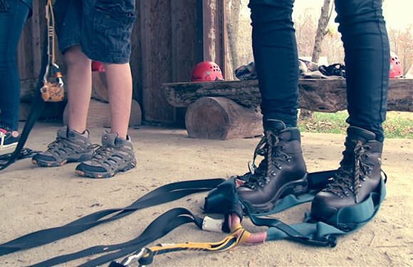 day trip to the mountains with the kids gets interesting with a two-mile zipline tour in the north ga mountains