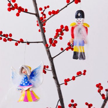 DIY Clay Nutcracker & Angel Ornaments