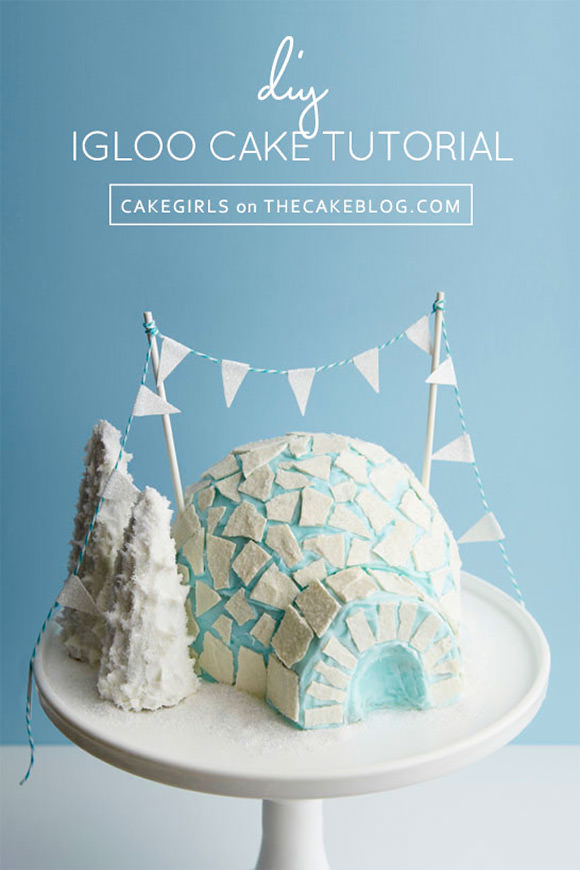 Amazing DIY Igloo Cake Tutorial via The Cake Blog
