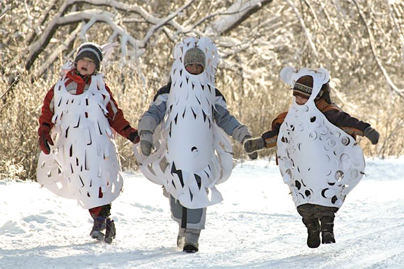 DIY Paper Winter Costumes for Kids