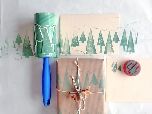 Make Your Own Holiday Cards And Wrapping Paper With These DIY Stamps