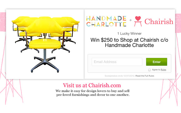 Win $250 to shop vintage home decor on Chairish!