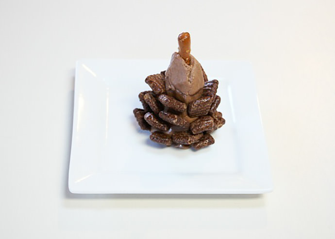 Quick + Easy Snowy Chocolate Pinecones Recipe