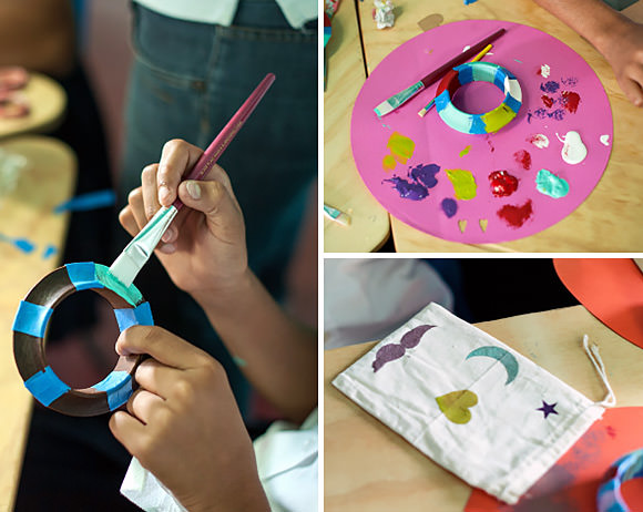 Crafting with kids in Costa Rica