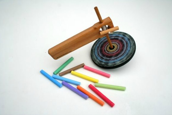 Chalkboard Spinning Top Art