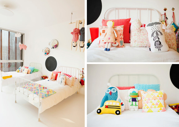 Shared Kids' Room Via Mom Rocks