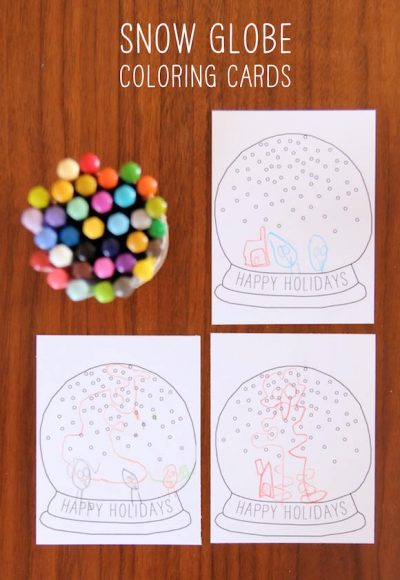 DIY Printable Snow Globe Card | Handmade Charlotte