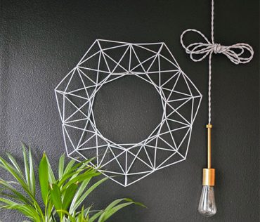 DIY Geometric Wreath