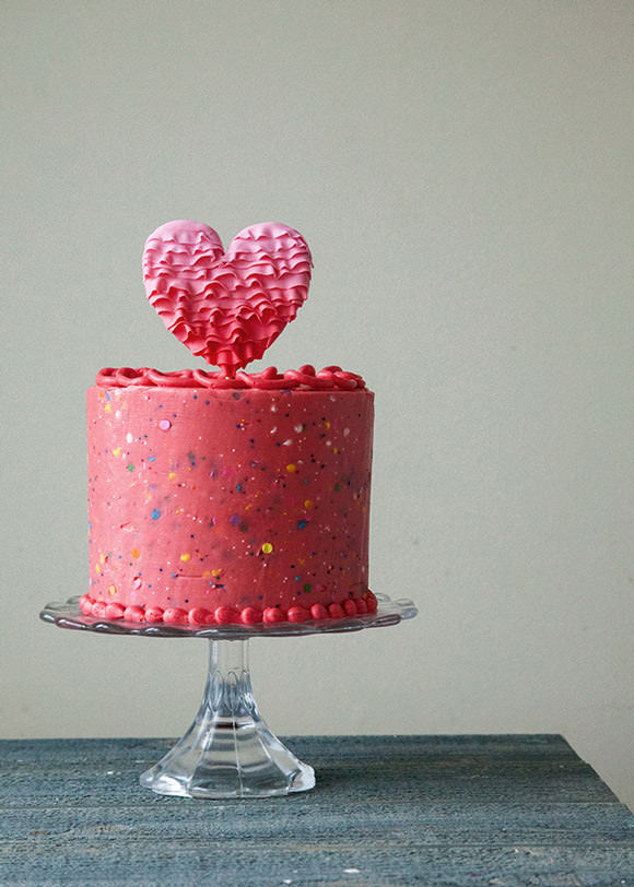 Strawberry Confetti Cake