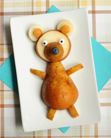 Pear Bear (fun & simple snack for kids)