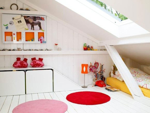 fun attic kid's room