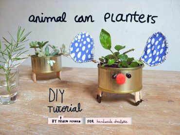 DIY Animal Can Planters