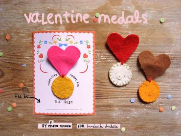 DIY Felt Valentine Medals