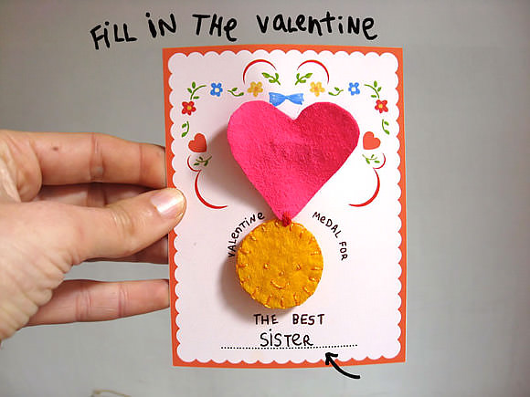 DIY Felt Valentine Medals