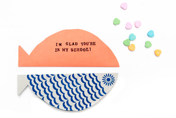 DIY School of Fish Valentines