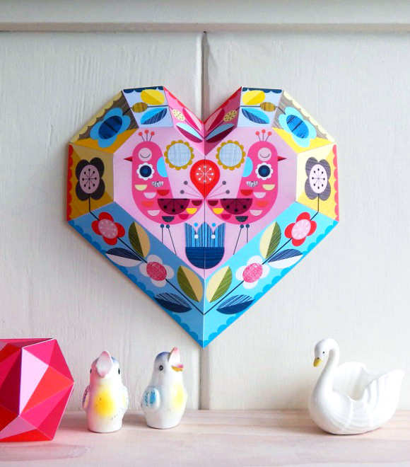 DIY Paper Heart By Ellen Giggenbach