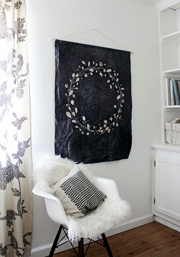 DIY Batik Dyed Wall Tapestry