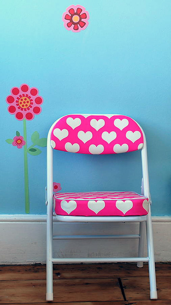 Retro-Style Heart Chair By The Heart Store