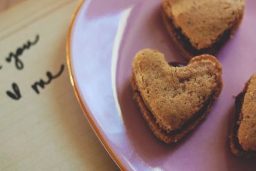 Gluten-Free Nutella & Peanut Butter Heart Cookies