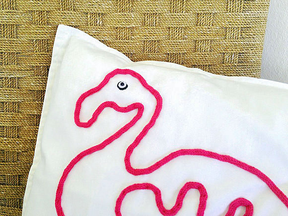 DIY Flamingo Pillow Knitting Project for Kids