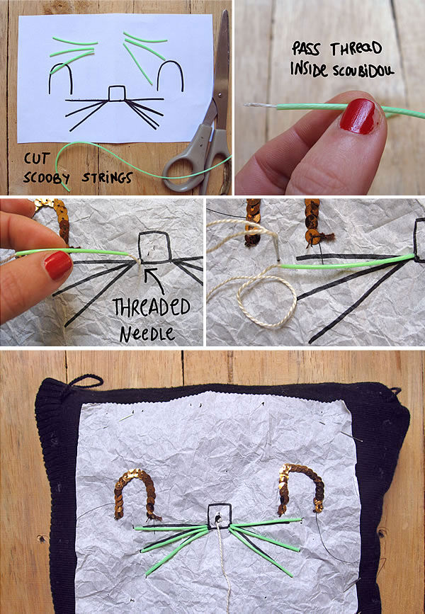 Make A Super Cute Upcycled Kitty Hand Muff & Pouch