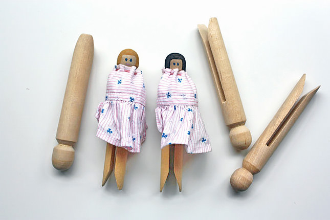 DIY Wooden Clothespin Dolls