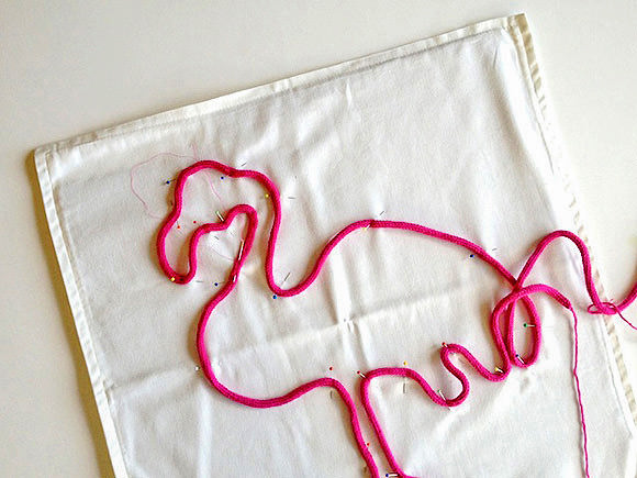 DIY Flamingo Pillow Knitting Project for Kids