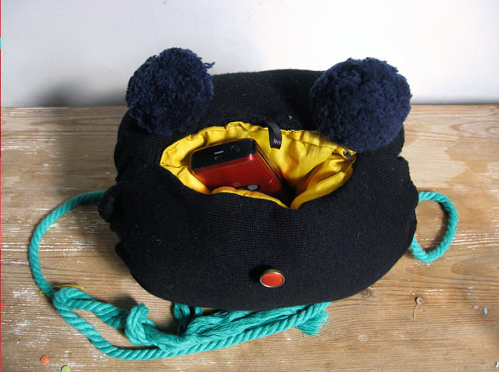 Make A Super Cute Upcycled Kitty Hand Muff & Pouch