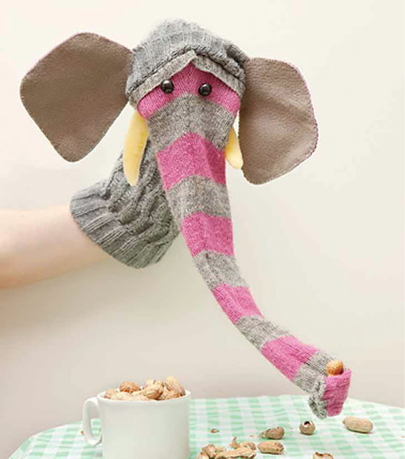 DIY Elephant Sock Puppet