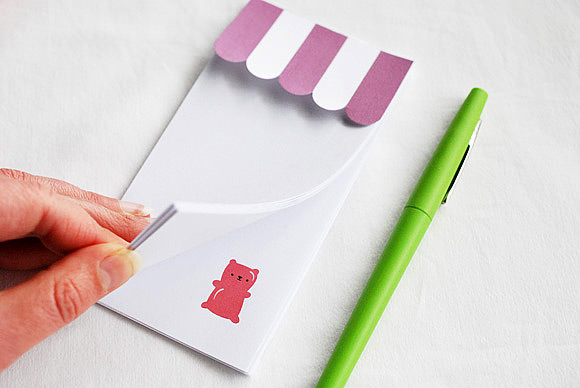 Printable Candy Shop Notepad