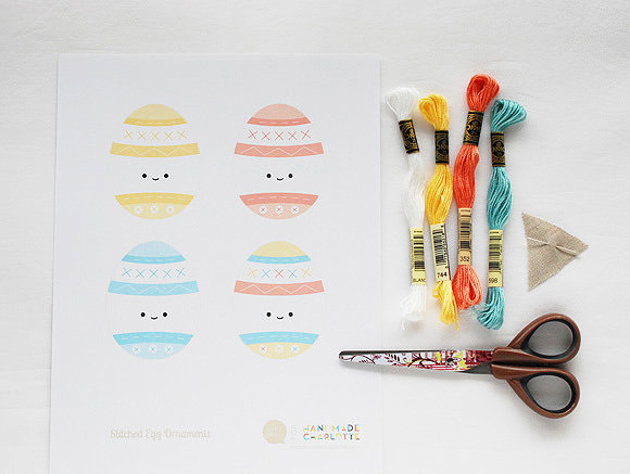 Printable Easter Egg Sewing Cards For Kids