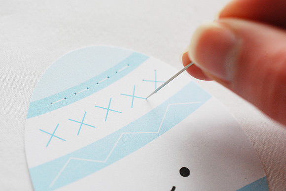 Printable Easter Egg Sewing Cards For Kids