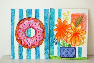 DIY Melted Crayon Art