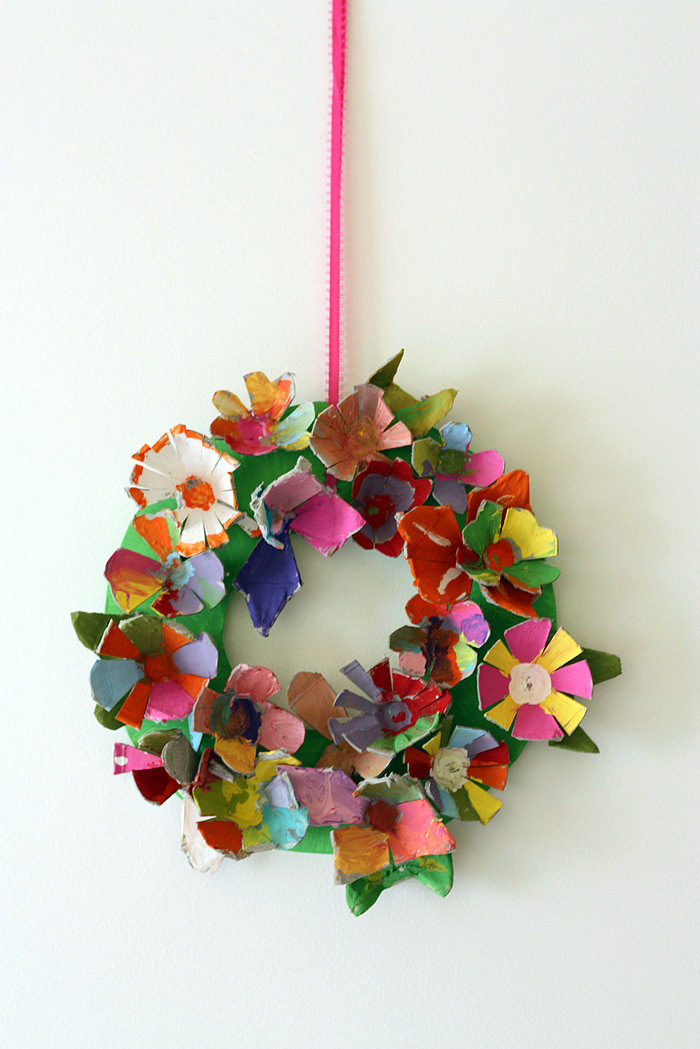 DIY Egg Carton Wreath