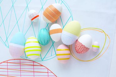 DIY Geometric Easter Eggs
