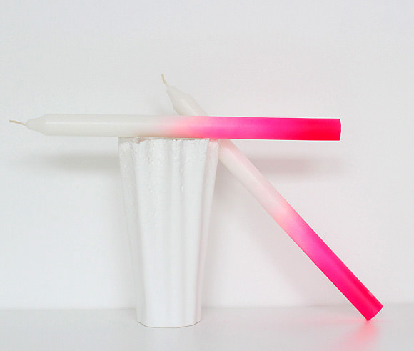 DIY Neon Candles