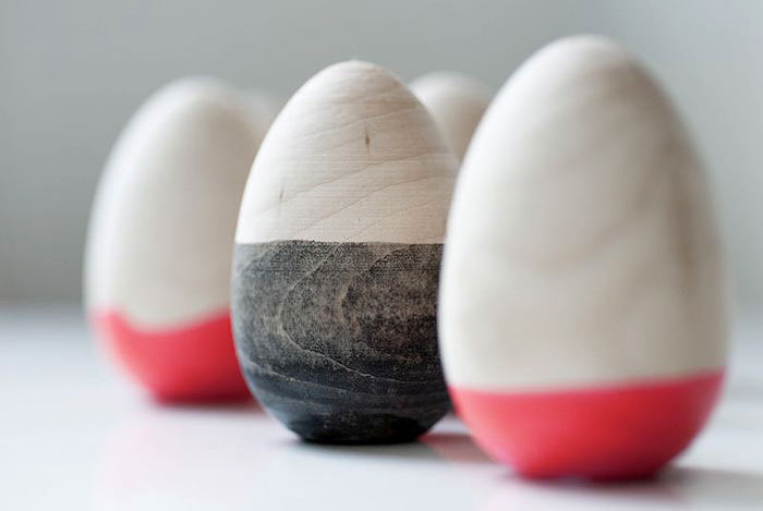 DIY Dipped Wooden Eggs